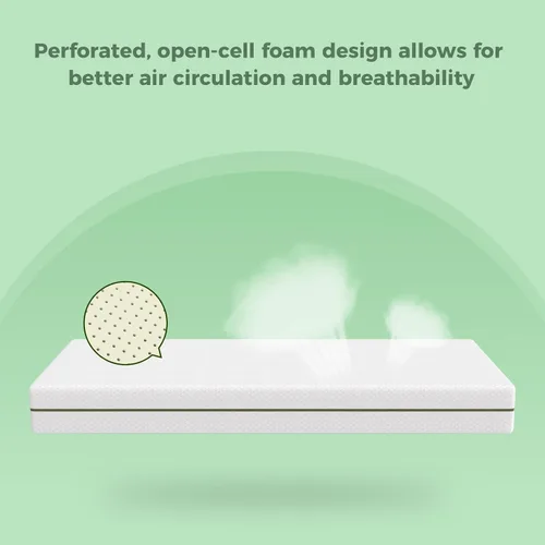 Vista 5 de Colchón Dourxi para cuna, colchón cómodo de doble cara para bebé y niño pequeño Breathable Gel Memory Foam, Removable Washable Cover, Fits Full