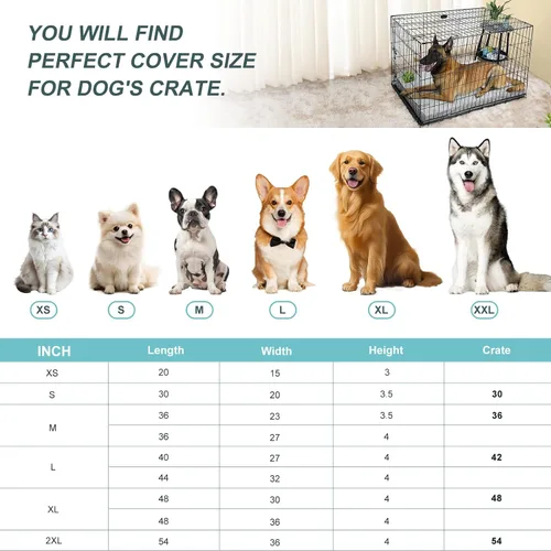 Vista 3 de Explore Land Funda Impermeable para Cama de Perro Lavable a Máquina Funda de Repuesto Esponjosa para Cama de Perro para Gato, 20Lx15Wx3H pulgadas