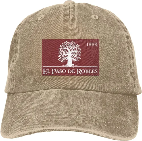 Vista 9 de KOSPOGO Bandera de Paso Robles, gorra de béisbol de California para hombres y mujeres, sombreros de vaquero vintage ajustables para papá