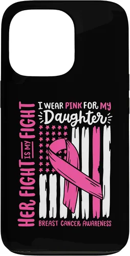 Vista 10 de Breast Cancer Flag I Wear Pink Daughter Her Fight My Fight Case for iPhone 17