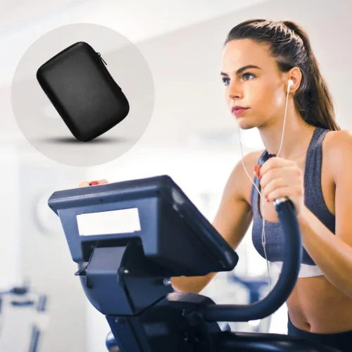 Vista 7 de Estuche de transporte para disco duro, bolsa organizadora de almacenamiento, bolsa de transporte universal multiusos compatible con Western Digital