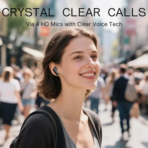 Vista 2 de Auriculares CMF Buds 2a inalámbricos 2025 Nuevos Auriculares con cancelación activa de ruido 42dB Auriculares Bluetooth híbridos con controlador