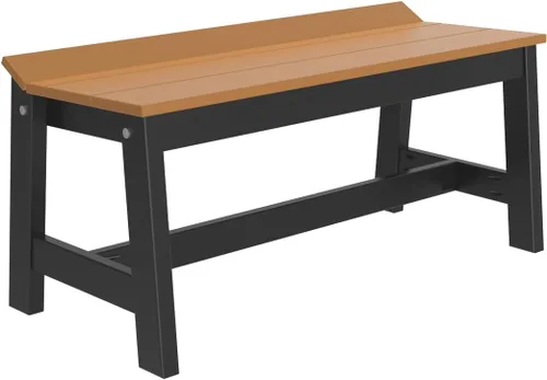 Vista 16 de Furniture Barn USA Poly Lumber - Banco de comedor de 41 pulgadas, caoba antigua multicolor (Antique Mahogany)