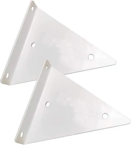 Vista 10 de Soportes flotantes de metal triangulares para estantes, montaje en pared, soporte oculto para estantes, para dormitorio, sala de estar, baño, Negro