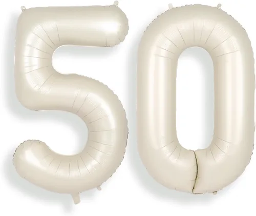 Vista 14 de SUWEN Globos de helio grandes de 102 cm (40 pulgadas) con letra S en color crema. Globos grandes de papel de aluminio con letra en helio, de A a Z.