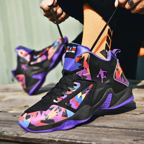 Vista 4 de Ucilxi Nuevos zapatos de baloncesto de moda tejida voladora