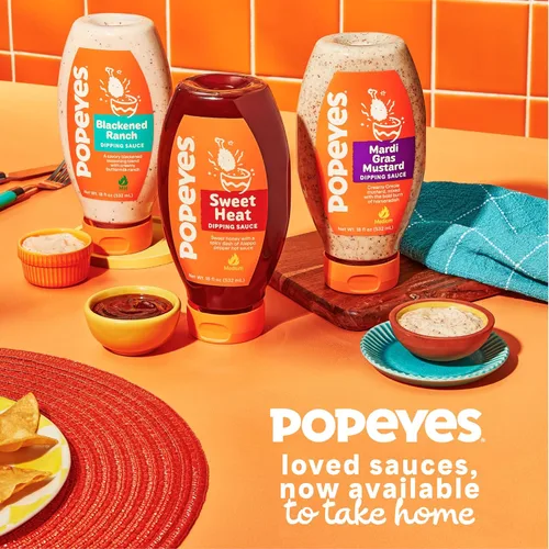 Vista 5 de Popeyes Salsa Ranch ennegrecida para mojar