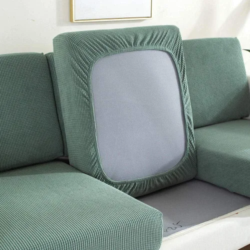 Vista 8 de Cojín protector para sala de estar, protege la funda de cojín del sofá, protector de cojín de sofá de alta elasticidad, funda de asiento de sofá