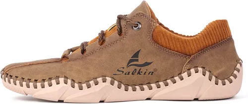 Vista 2 de Zapatos casuales para hombre, zapatos de cuero Oxford, zapatos de trabajo para hombre