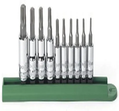 Vista 6 de GEARWRENCH Juego de dados Torx largos de 10 piezas de 1/4" y 3/8" - 80588