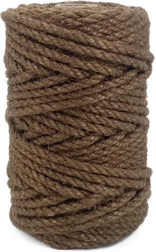 Vista 9 de Leecogo Cuerda de yute de 4,5 mm 30 metros de cuerda natural para manualidades, ideal para jardinería en casa, macramé, manualidades, DIY, postes