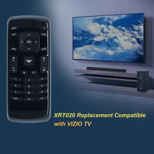 Vista 6 de XRT020 Reemplazo remoto para VIZIO LED TV D32hn-E0 D43n-E1 D32hn-D0 E280-B1 D32hn-E1 D39hn-E0 D60n-E3 D50n-E1 D28h-C1 D32h-C0 D32-D1 D24-D1