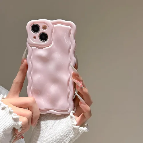 Vista 12 de FABSPARK Funda para iPhone 11, Patrón de Burbujas de Meteorito 3D Electrochapado Galvanizado con Brillos Marco Ondulado Rizado Funda Brillante, TPU