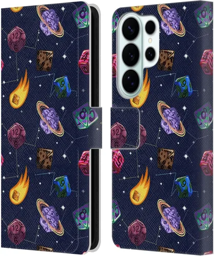 Vista 233 de Head Case Designs Officially Licensed Carla Morrow Colorful Space Dice Patterns Leather Wallet Case Compatible with Samsung Galaxy A07 4G