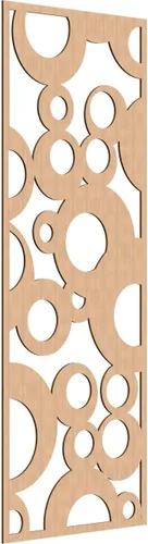 Vista 152 de 9 3/8"W x 24 3/8"H x 1/4"T Farwell Decorativos Paneles de Pared de Madera Calado, Hickory