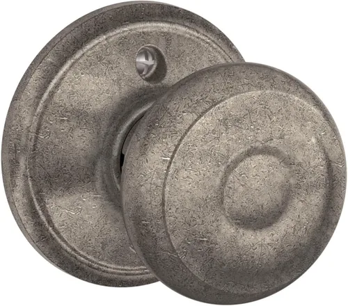 Vista 25 de SCHLAGE F10 GEO 716 Pomo de Puerta Georgiano, Cerradura de Paso para Pasillo y Armario, Bronce Envejecido (Paquete de 4)