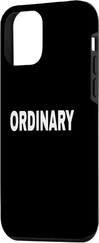 Vista 2 de Funda para iPhone 12 mini ORDINARY Mood Emotion Bold White Text Apparel
