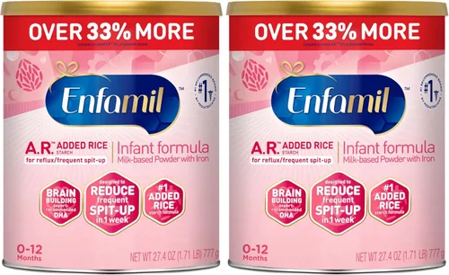 Vista 12 de Enfamil A.R. 48 botellas (2 onzas líquidas cada una), botellas de fórmula para bebés listas para alimentar, reducen la saliva en 1 semana, Omega 3