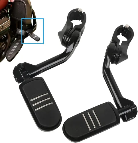 Vista 2 de Juego de 2 clavijas delanteras universales compatibles con motocicleta Touring Dyna Peg Mount