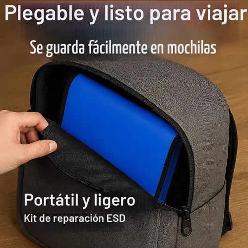 Vista 7 de Kit antiestático portátil de la esterilla ESD, 24" X24", reparación de la construcción de PC y de la electrónica Helps reduce static risk to