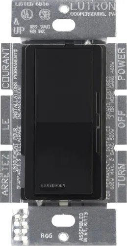 Vista 12 de Lutron DVSCELV-300P-BI Diva - Regulador electrónico de bajo voltaje de 300 vatios de un solo polo, galleta