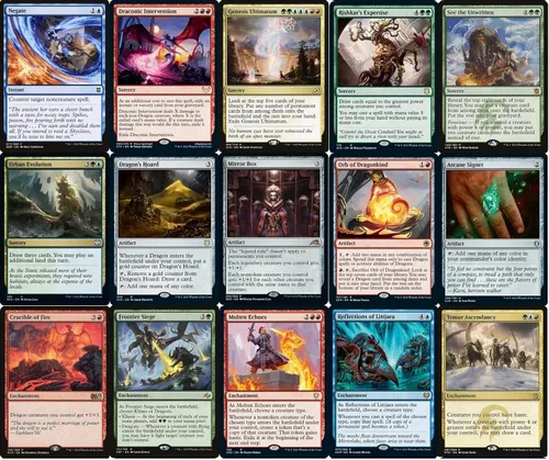 Vista 5 de Elite Commander Miirym Copy Dragons Deck - Temur - Rojo Azul Verde - EDH - Miirym, Sentinel Wyrm - 100 cartas - Magic The Gathering Deck - Muy fuerte