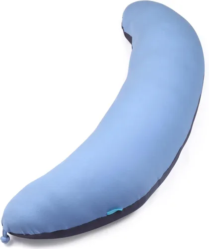 Vista 11 de BYRIVER Almohada de embarazo en forma de C con funda, almohada de rodilla para dormir de lado, rodillas, piernas, dolor de cadera, almohada