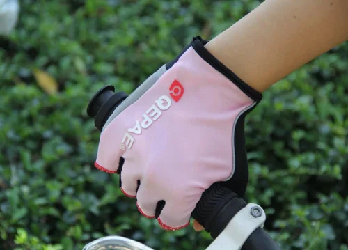 Vista 5 de QEPAE Guantes de ciclismo con almohadilla de gel luminosa sin dedos, guantes Crossfit para montar en la noche segura, ciclismo, senderismo, spinning