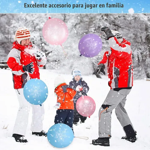 Vista 3 de Leitee - 36 globos de 18 pulgadas con forma de copo de nieve para fiestas