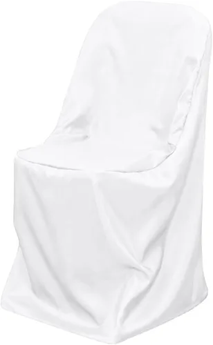 Vista 5 de Funda de lino y poliéster para silla plegable Negro