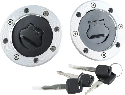 Vista 5 de SLMOTO Llaves de tapa de gasolina para depósito de combustible para Suzuki GSXR 600 1997-2003 GSX-R 750 2001-2003 TL1000S 1997-2001 Negro