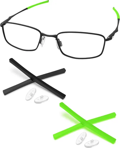 Vista 7 de Kits de goma de repuesto Piezas de nariz y auriculares para Oakley Casing OX3110/Clubface OX3102 Negro