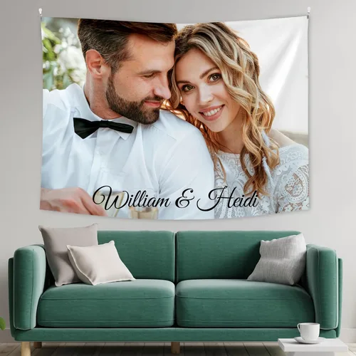 Vista 15 de XIAYUEHUA Bandera de fondo personalizada para subir imagen de tapiz personalizado para dormitorio, pancartas y letreros personalizados para colgar