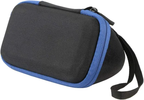 Vista 7 de co2CREA Estuche de viaje rígido de repuesto para 3 altavoces portátiles Bluetooth (caja negra) Mesh Pocket, Cable Storage Space, Interior Strap