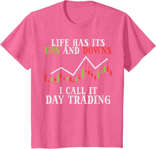 Vista 37 de Life Ups And Downs Day Trading Crypto Stock Market Trader T-Shirt, Negro