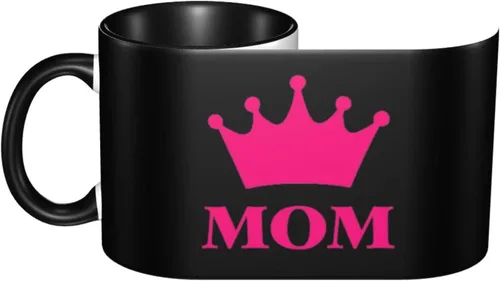 Vista 2 de Taza de café con texto en inglés "Mom Is The Most Beautiful", tazas de té, tazas de café, tazas de café de cerámica para mujeres, hombres, oficina