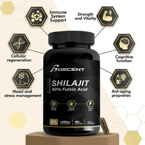 Vista 7 de Paquete de fuerza y energía HMB y Shilajit
