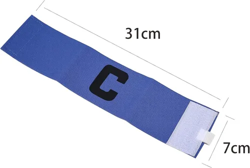 Vista 2 de 5 brazaletes elásticos de capitán de fútbol, ajustable, para líderes de equipo de fútbol, bandas de jugador de baloncesto para adultos y jóvenes
