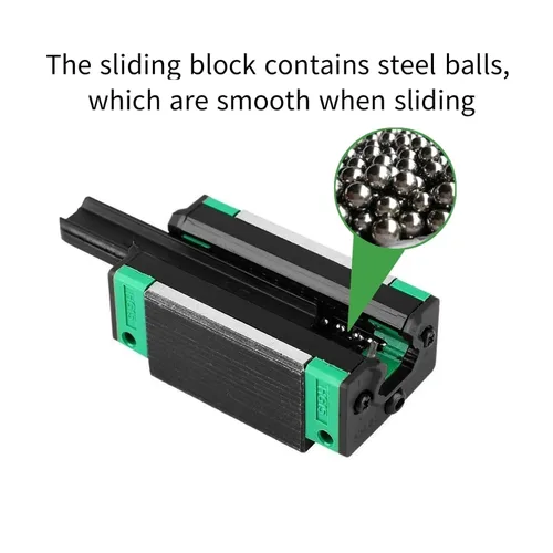Vista 5 de Linear Guides, Linear Motion Slide Guides 4pcs HGH20CA Slide Block Carriage + 2pcs HGR20 Square Guide Linear Rail(200mm)