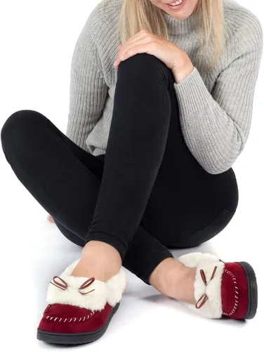 Vista 2 de RockDove Pantuflas de espuma viscoelástica para mujer Trapper Moc, Mocasín, 5-12