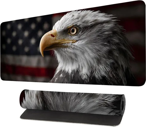 Vista 26 de Alfombrilla de mouse extragrande para juegos con base de goma antideslizante, impermeable para teclado, mouse y oficina, perfecta para jugadores
