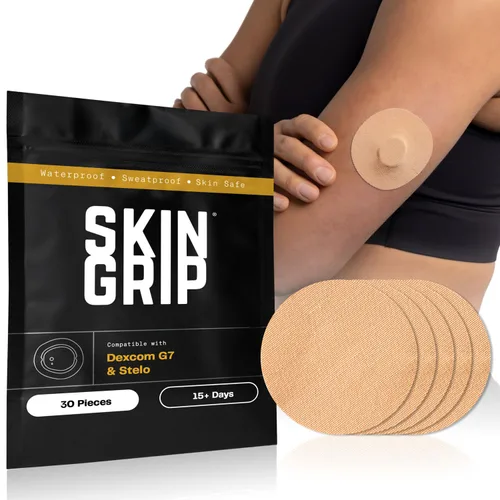 Vista 10 de Skin Grip Parches adhesivos compatibles con sensores Dexcom G7 y Stelo CGM Estampados de animales - Paquete de 10