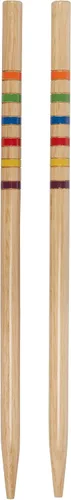 Vista 4 de Amazon Basics - Juego de cróquet, para seis jugadores, negro