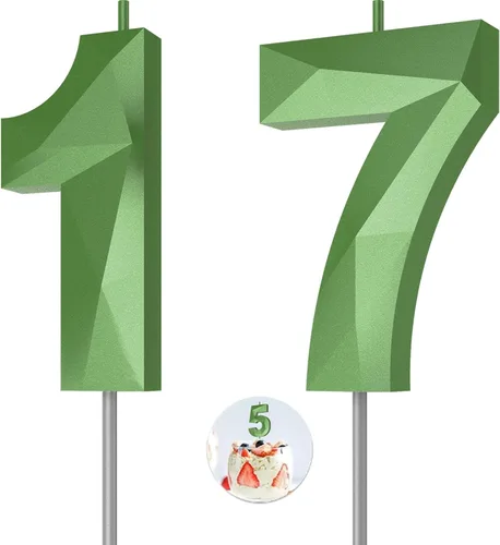 Vista 36 de Velas de cumpleaños con números (0 velas negras), forma de diamante 3D, decoración de pastel de feliz cumpleaños para niños y hombres, cumpleaños