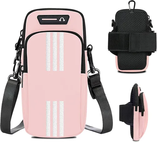 Vista 8 de Soporte para teléfono para correr, brazalete, bolso cruzado para teléfono celular, para mujeres, hombres, niños, iPhone 17, 16, 15, 14, 13, 12, 11