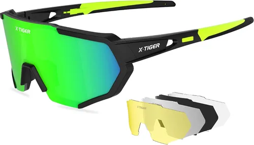 Vista 15 de X-TIGER Polarized Sports Sunglasses with 5 Interchangeable Lenses
