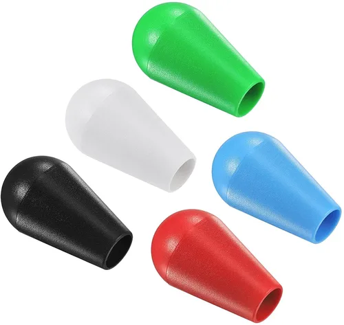 Vista 6 de 2PCS Oval Joystick Head Bat Top Ellipse Handle Knob for Replacement Arcade DIY Parts (Red & Black)