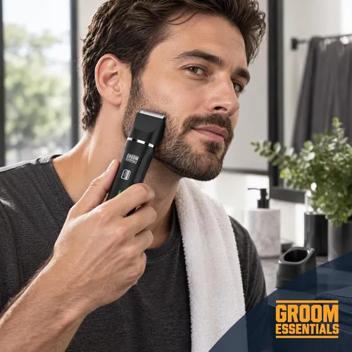 Vista 7 de Recortadora corporal para hombres, afeitadora eléctrica recargable