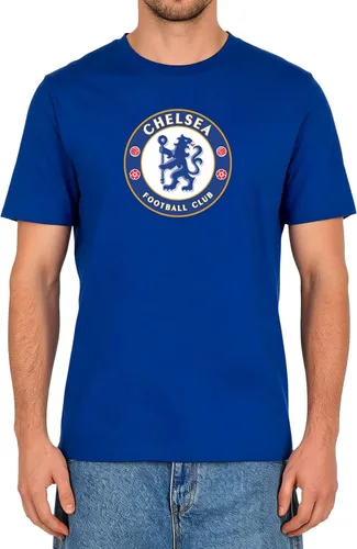 Vista 17 de Icon Sports Camiseta de algodón con licencia oficial del Chelsea FC, unisex para adultos