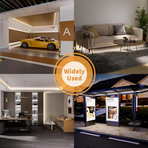 Vista 7 de PAUTIX Tira de luz LED de 24 V, color blanco frío, 5000 K, tira de luz LED COB de 20 pies/20.0 ft, luz LED flexible súper brillante para cocina